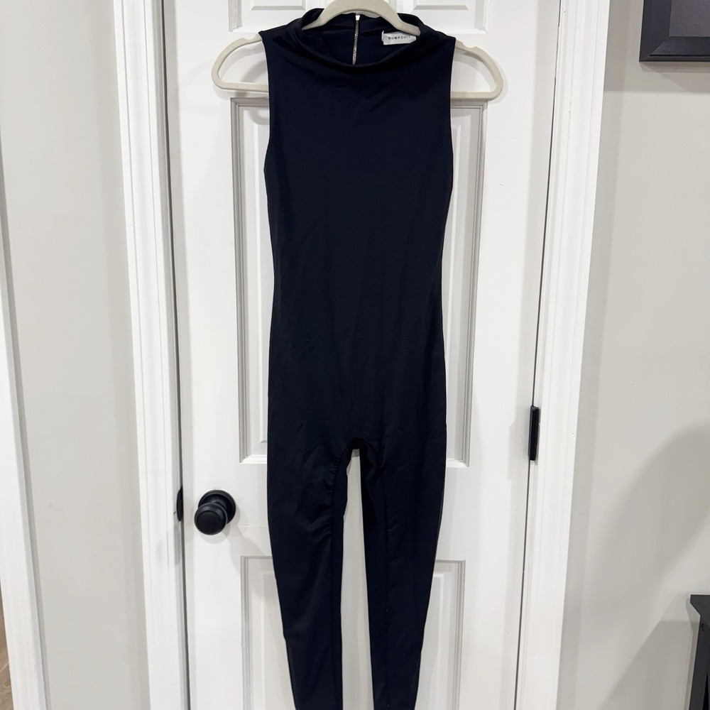 Bumpsuit The Stevie Maternity Unitard S Sleeveless Turtleneck Jumpsuit